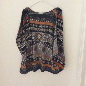 Tribal print cardigan